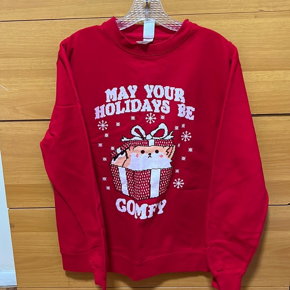 Red Christmas sweater. Size M. - Picture 1 of 3